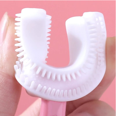 Cepillo de dientes suave para niños 360° en forma de U